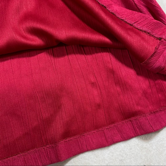 M Collection Aline Midi Skirt Pink size 10 Midi Skirt Faux Suede side Zip - Picture 8 of 10